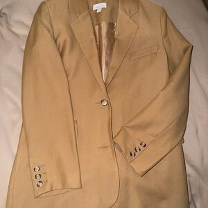 Topshop Camel Oversized Blazer